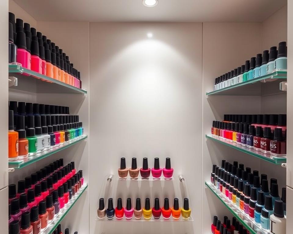 Nail polish storage