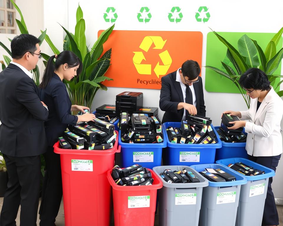 Printer cartridge recycling