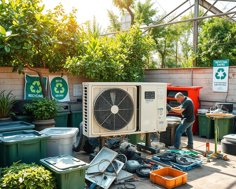 Recycling air conditioners