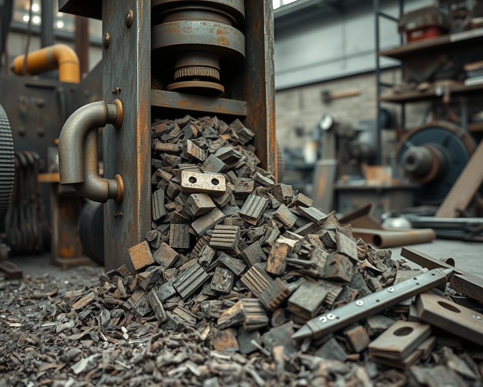 briquetting iron scraps