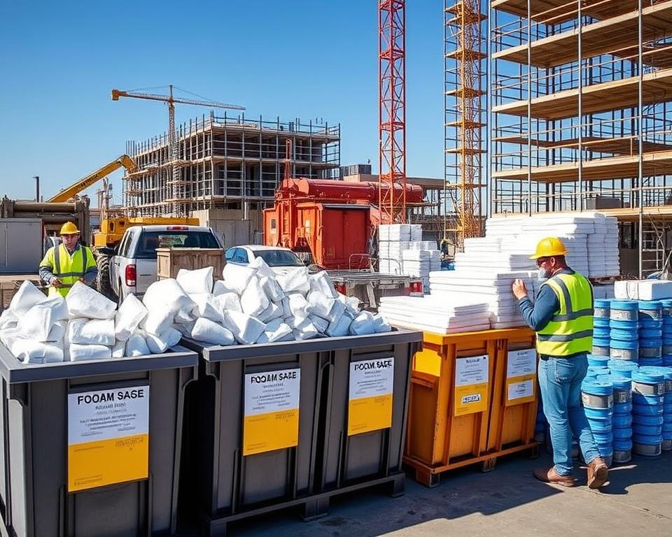 construction site foam waste management