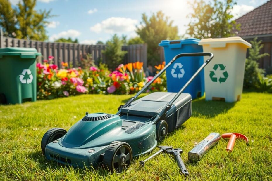 eco-friendly lawn mower disposal