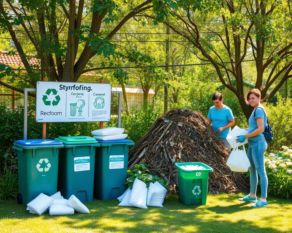 eco-friendly styrofoam disposal methods