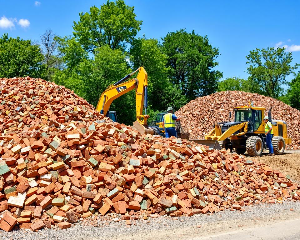 masonry rubble recycling