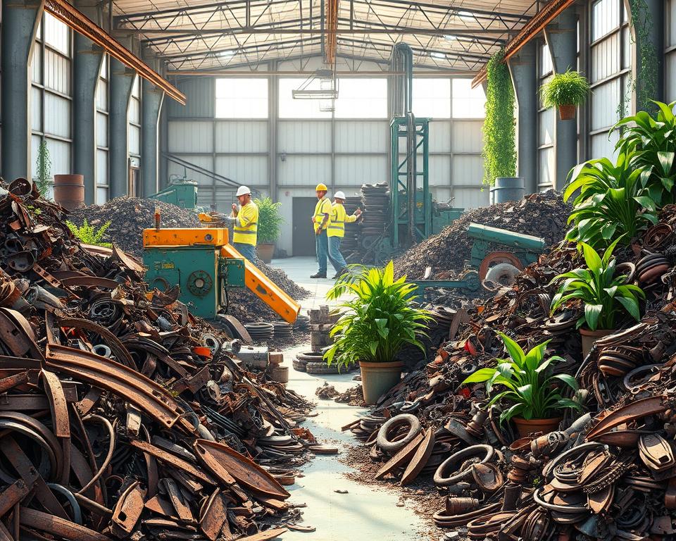 recycling iron scrap