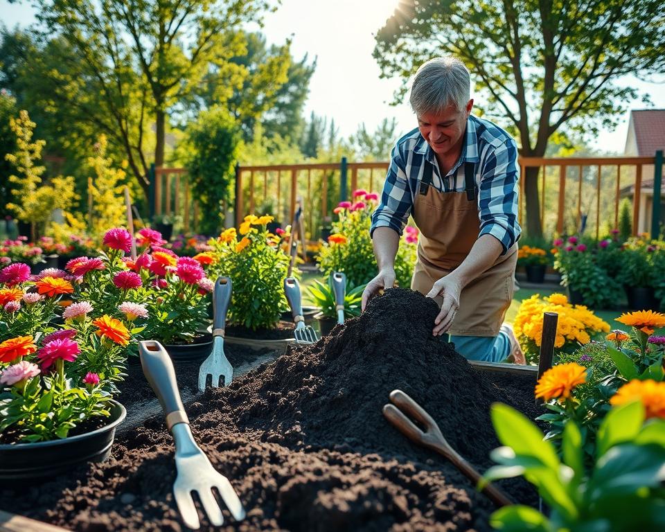 reusing potting soil
